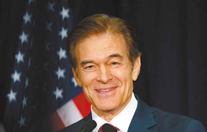 賓州前電視主持人和前參議員候選人奧茲博士。