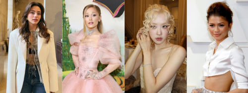 第十至第七名分別為絲拉圖科魯（左起）、亞莉安娜格蘭德、Rosé、千黛亞。