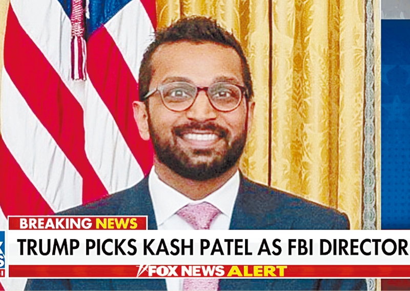 特朗普意屬巴特爾掌FBI。