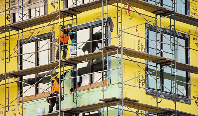 建筑勞工。