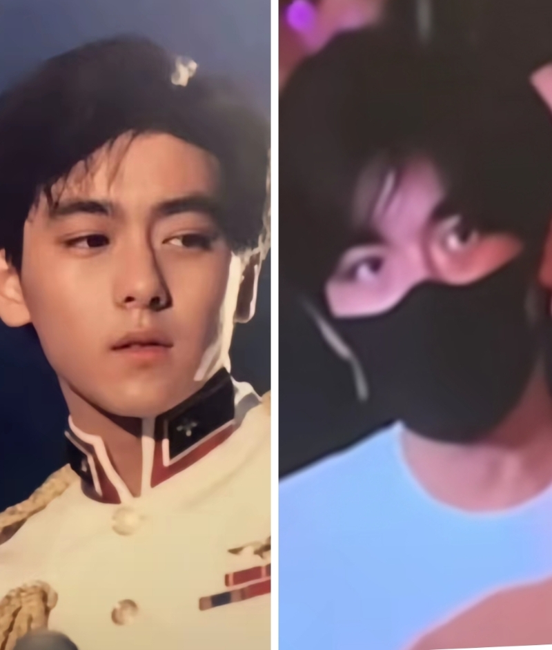 網(wǎng)民把林志穎年輕時的照片與Kimi的照片拍埋作對比。