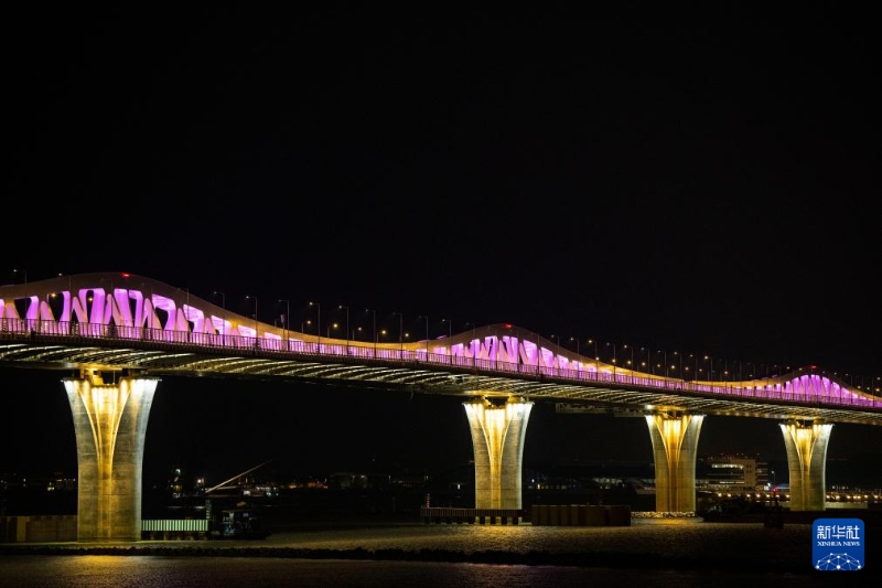 9月27日拍攝的澳門大橋