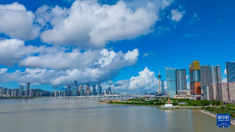 2024年7月6日拍攝的澳門風(fēng)光（無人機(jī)照片）。新華社發(fā)（張金加 攝）