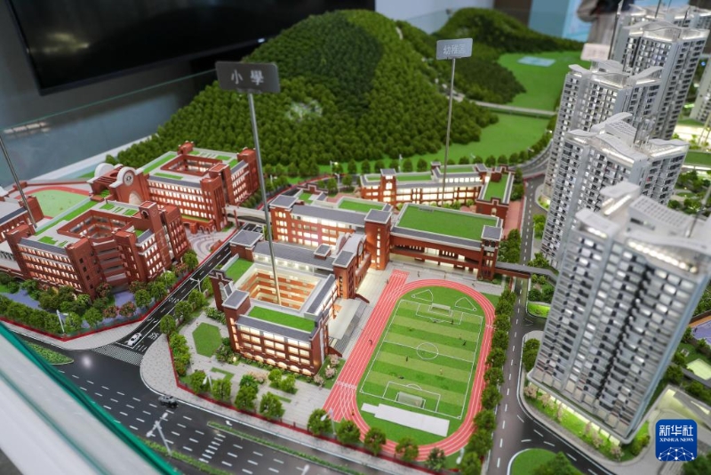珠海橫琴拍攝的“澳門新街坊”項目沙盤模型