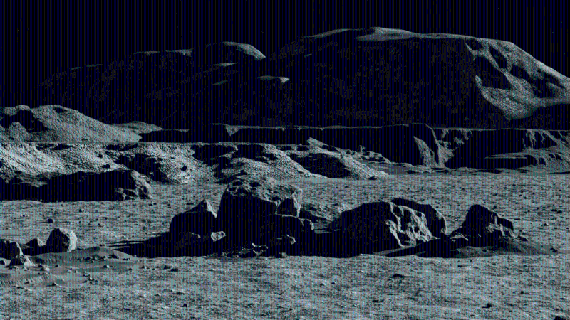 「嫦娥八號(hào)」探測(cè)器模擬效果圖。（國(guó)家航天局圖片）