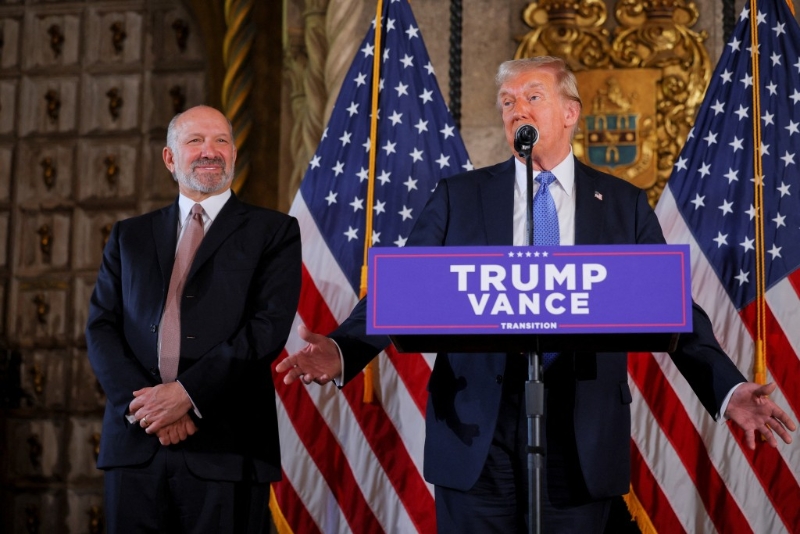 特朗普正式獲得總統(tǒng)職位。(路透社)