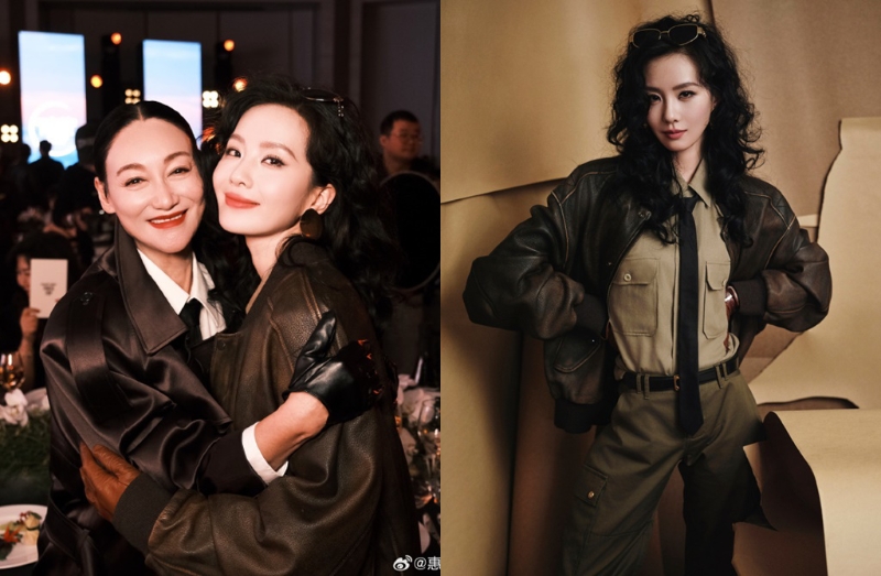 劉詩詩化身最美飛行員，在活動上和惠英紅互動熱絡(luò)。