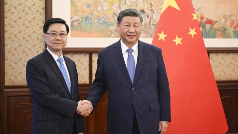 習(xí)近平澳門接見李家超