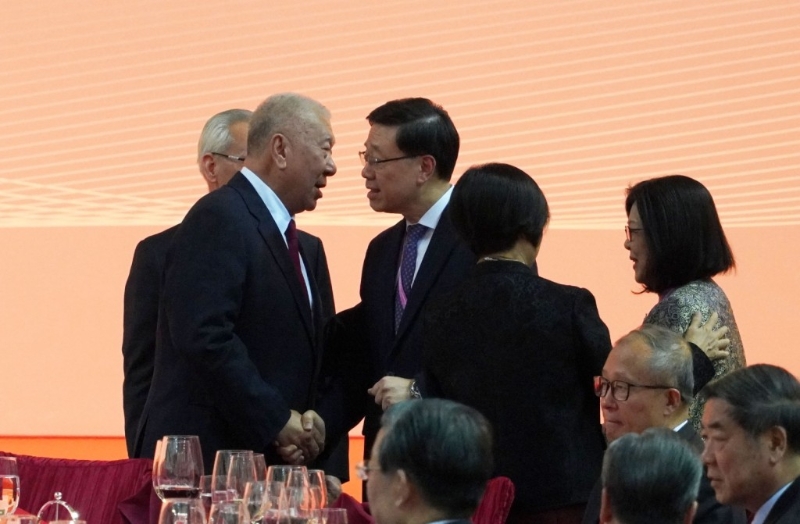 香港特區(qū)行政長(zhǎng)官李家超亦有出席晚宴。