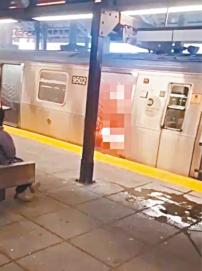 紐約地鐵縱火案。