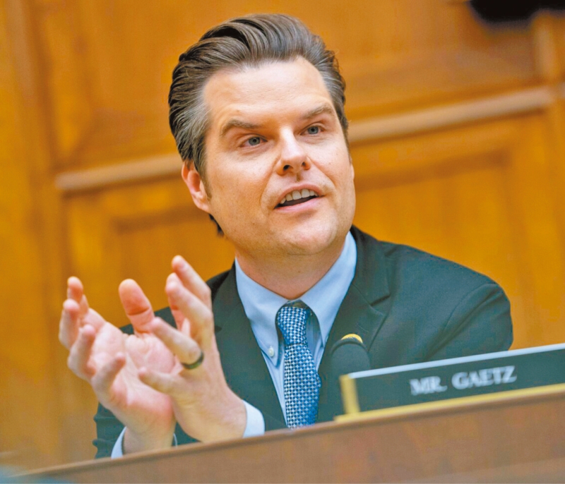 蓋茨，曾獲特朗普提名司法部部長。