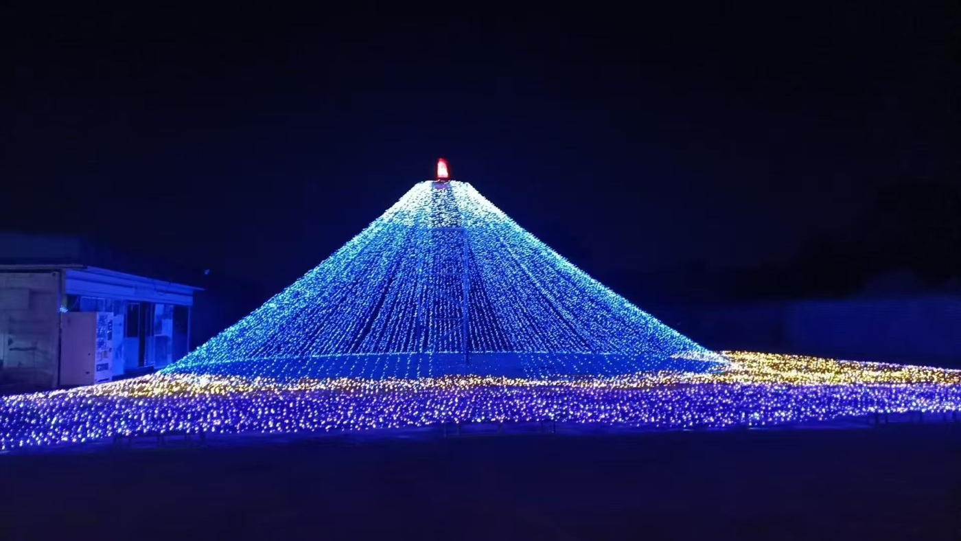 奇幻光影節(jié)啟幕之后的大棠有機(jī)生態(tài)園燈光璀璨