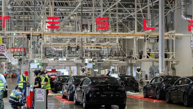 特斯拉上海廠。