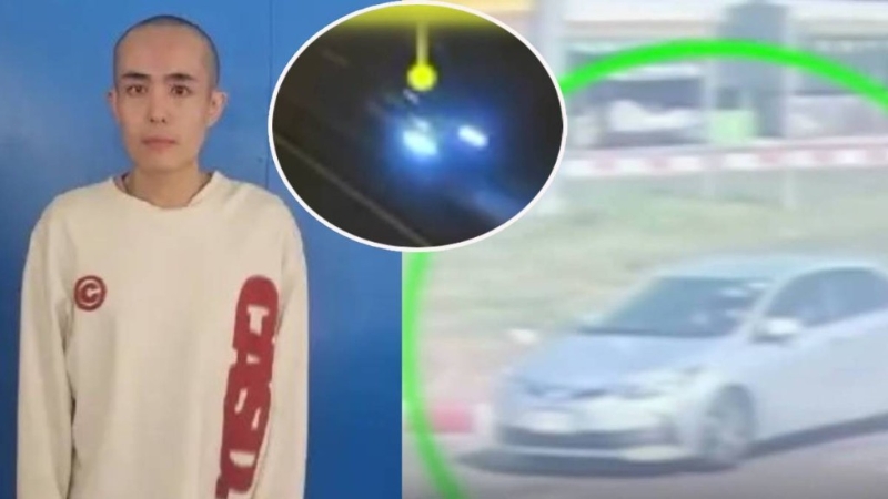 泰國(guó)傳媒公開一段疑似接手王星的私家車影片。