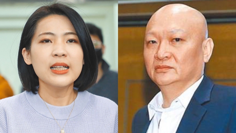 國民黨“立委”徐巧芯（左）隨即在底下留言區(qū)嗆“棄保潛逃叫做不逃避、坦然接受？先回來接受審判啦”。