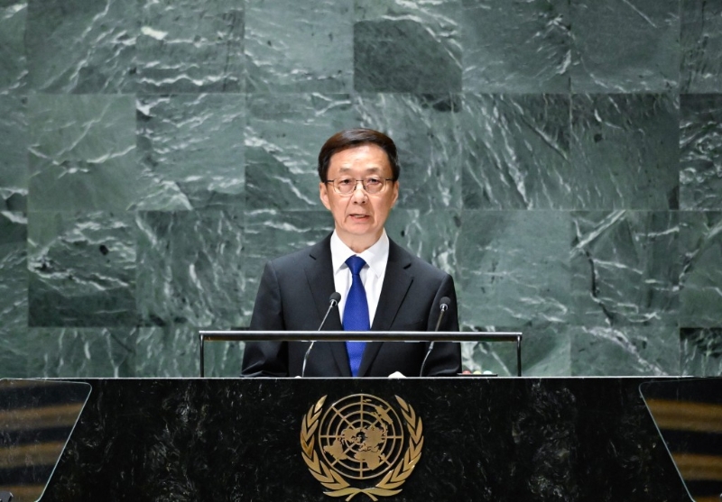 國(guó)家副主席韓正。 （新華社）.jpg