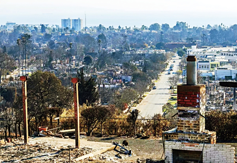 洛杉磯火災(zāi)。