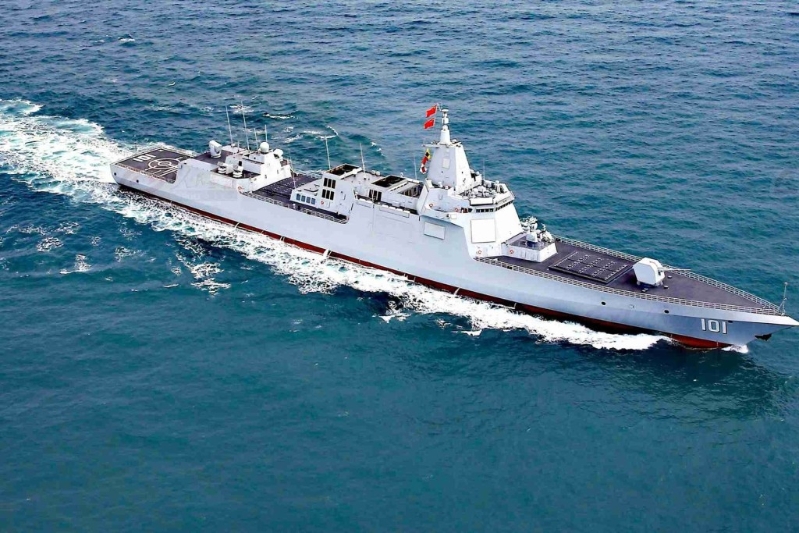 解放軍055型驅(qū)逐艦。 網(wǎng)圖