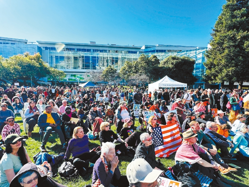 參加馬丁路德金紀念日活動。