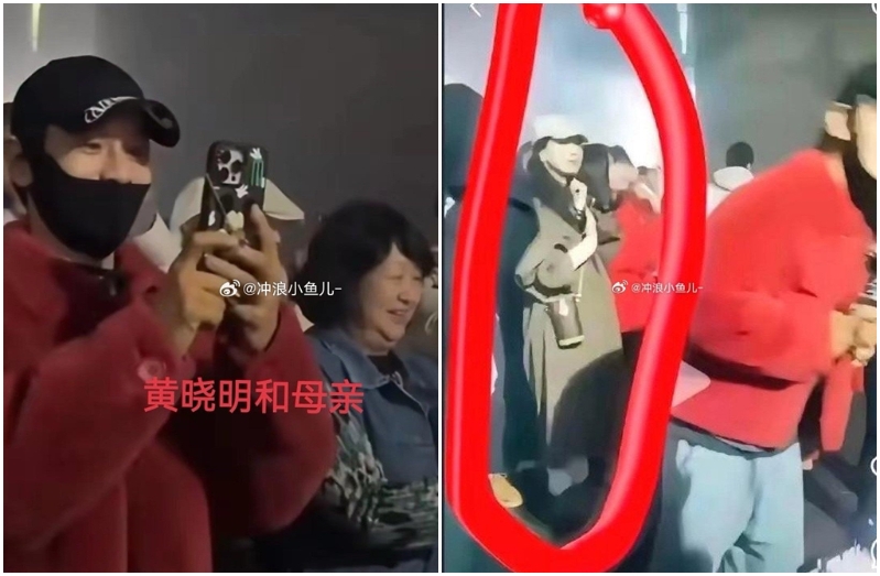 近日網(wǎng)絡(luò)瘋傳黃曉明和葉珂假分手，大年初五還在福建一起看游神，但卻有網(wǎng)友反駁是謠傳。（圖／攝自微博）