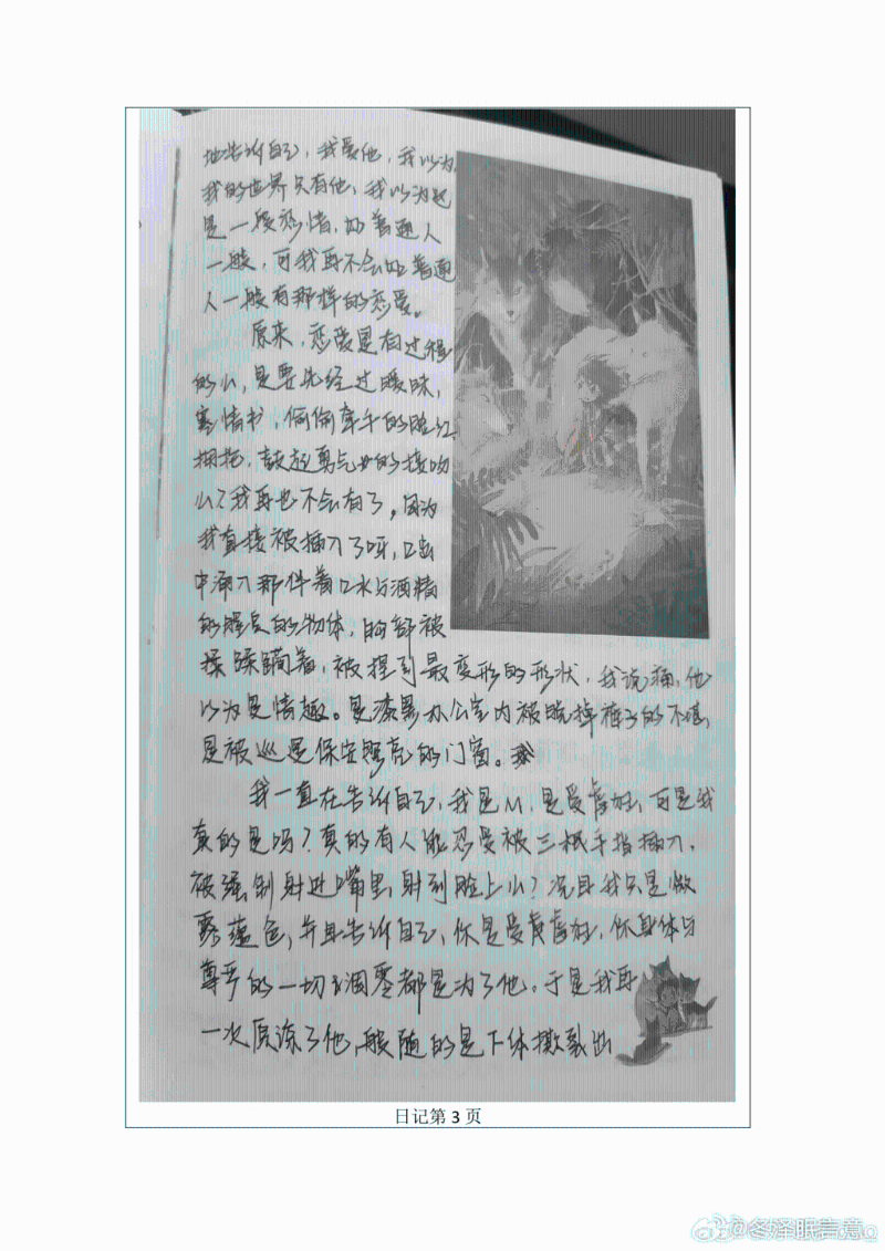 受害女生日記。