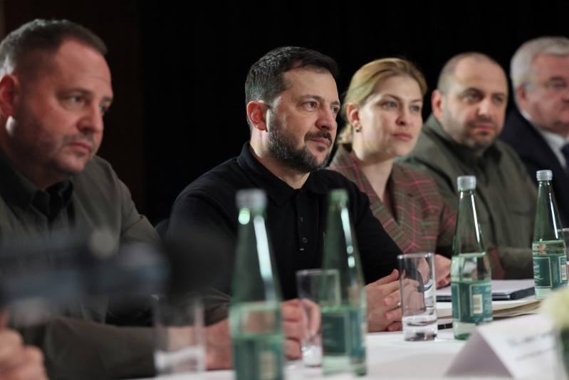 澤連斯基出席慕尼黑安全會(huì)議。 路透社