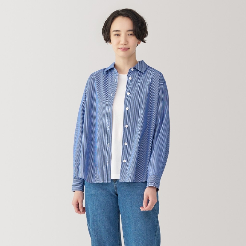 女裝有機(jī)棉洗水長袖恤衫 原價(jià)：HK$188 新價(jià)格：HK$158 （↓~15%）