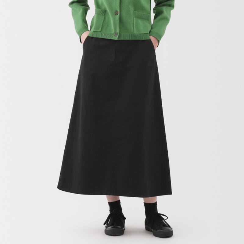 女裝有機(jī)棉斜紋布 A 字裙 原價(jià)：HK$358 新價(jià)格：HK$288 （↓~19%）