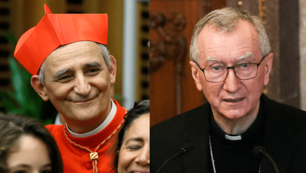 教宗和平特使祖皮（左）及教廷國務(wù)卿帕羅林（右）被指為下屆教宗可能人選。