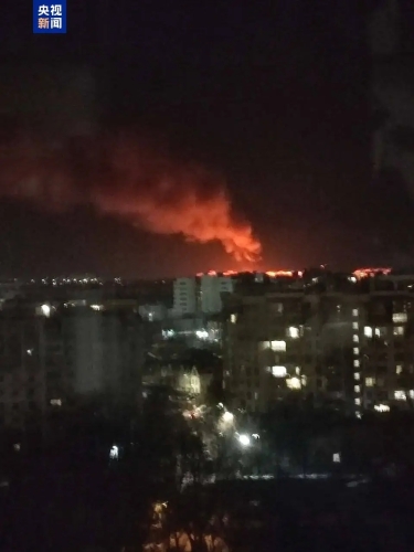 烏克蘭基輔市遭俄無(wú)人機(jī)襲擊