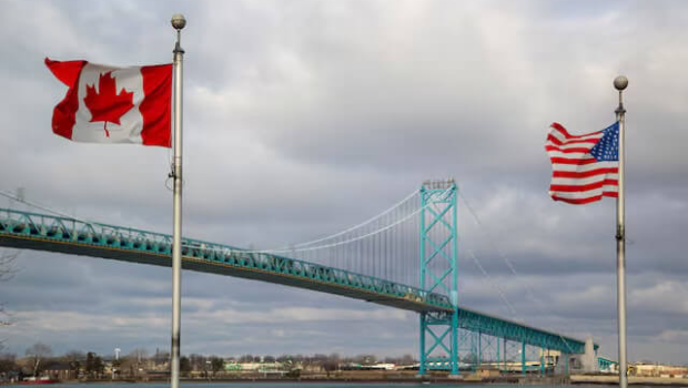 連接美國與加拿大的大使橋 連接美國與加拿大的大使橋