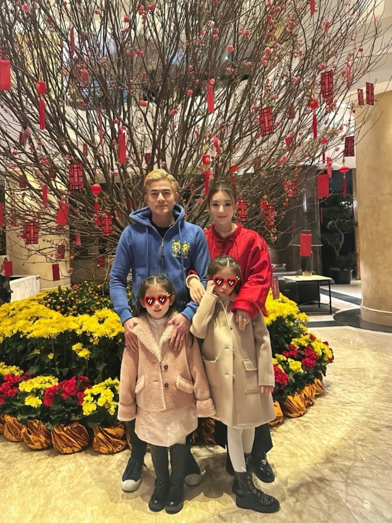 郭富城一家。 （網絡圖片）