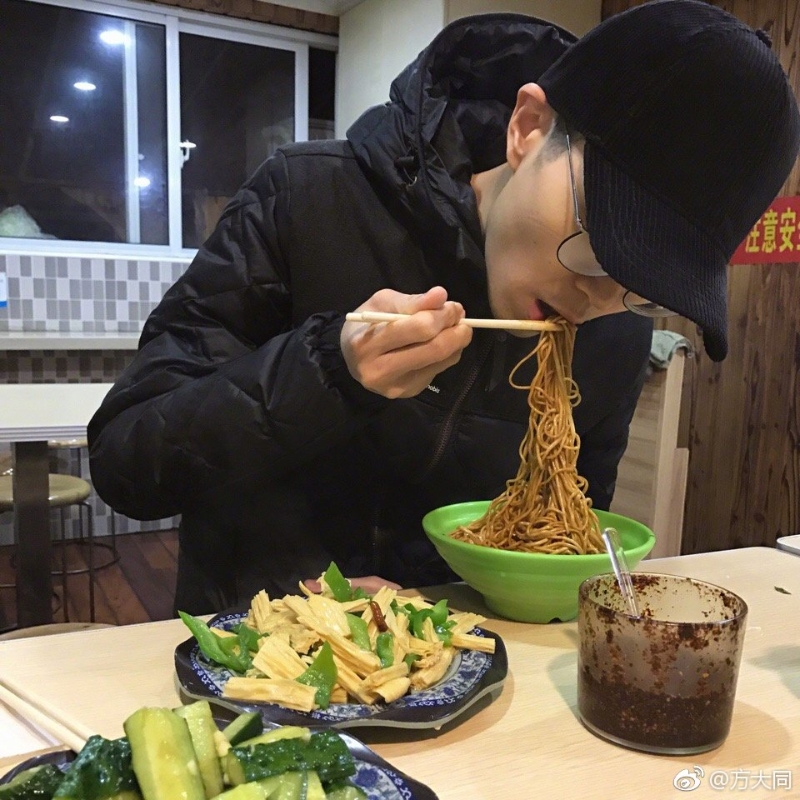 方大同提到由于長期食素很少生病。