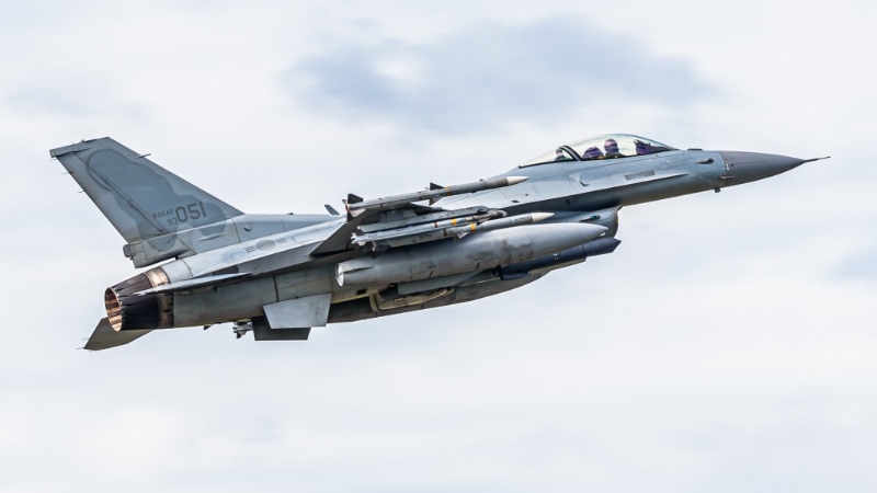 韓國(guó)空軍主力KF-16戰(zhàn)機(jī)。 @hornetysfs