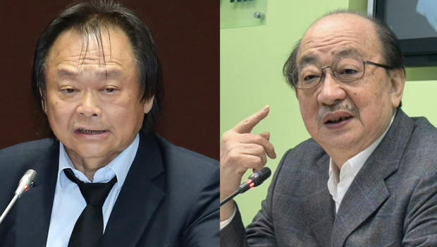 民進(jìn)黨團(tuán)總召柯建銘（右）、民進(jìn)黨“立委”王世堅(jiān)（左）。