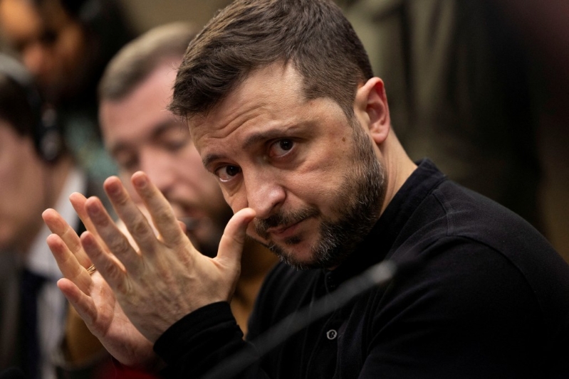 澤連斯基不認(rèn)為美國會停止對烏克蘭的援助。路透社