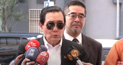 前總統(tǒng)馬英九。（取自中時新聞網(wǎng)直播）