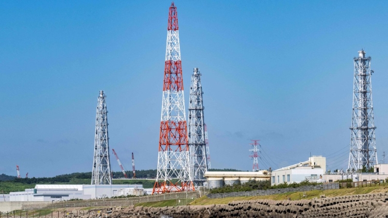 柏崎刈羽核電廠。 法新社