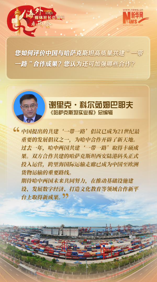 哈薩克斯坦實(shí)業(yè)報(bào)總編輯如何評(píng)價(jià)中哈高質(zhì)量共建“一帶一路”合作成果 哈薩克斯坦實(shí)業(yè)報(bào)總編輯如何評(píng)價(jià)中哈高質(zhì)量共建“一帶一路”合作成果