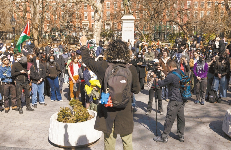曼哈頓示威活動。