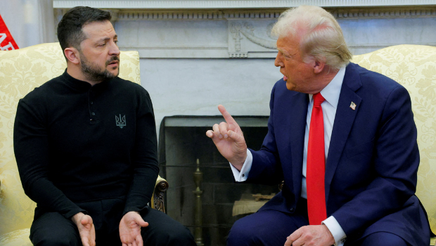 2025年2月28日，美國總統(tǒng)特朗普與美國華盛頓特區(qū)的白宮與烏克蘭總統(tǒng)澤連斯基會晤。