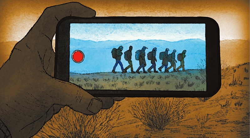 非法偷渡廣告。