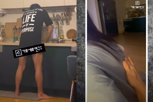 金秀賢粉絲夸贊金秀賢洗碗、拍背很溫柔。