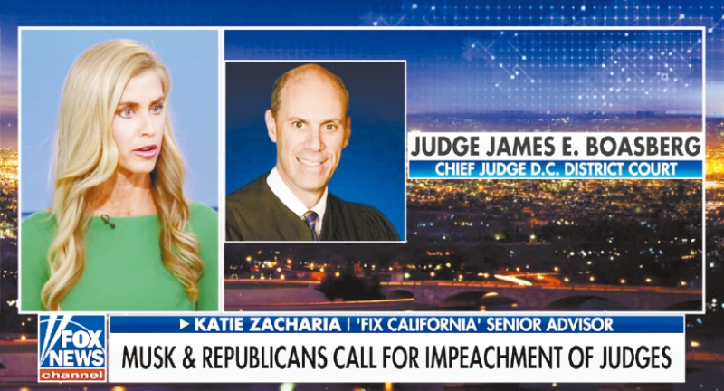 聯(lián)邦法官博斯伯格遭點(diǎn)名彈劾。