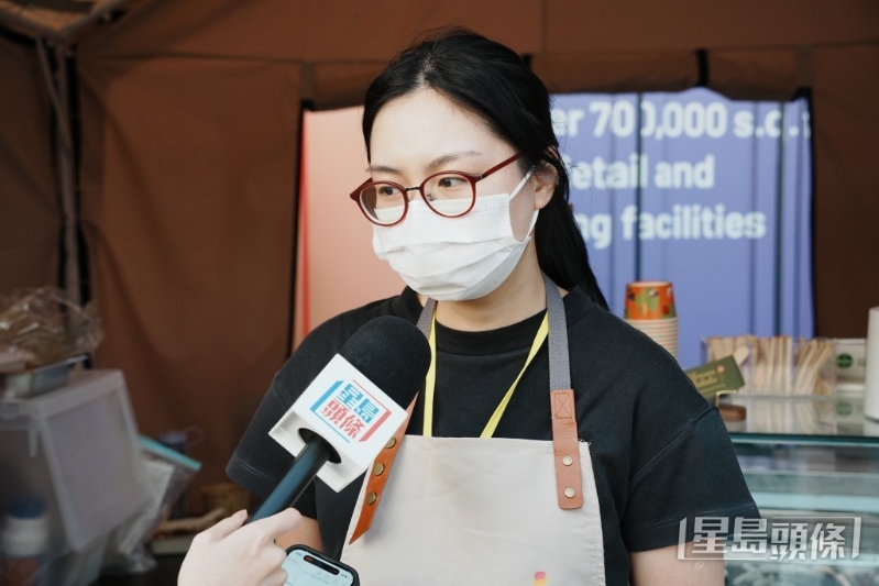 意式雪糕攤檔員工劉小姐。