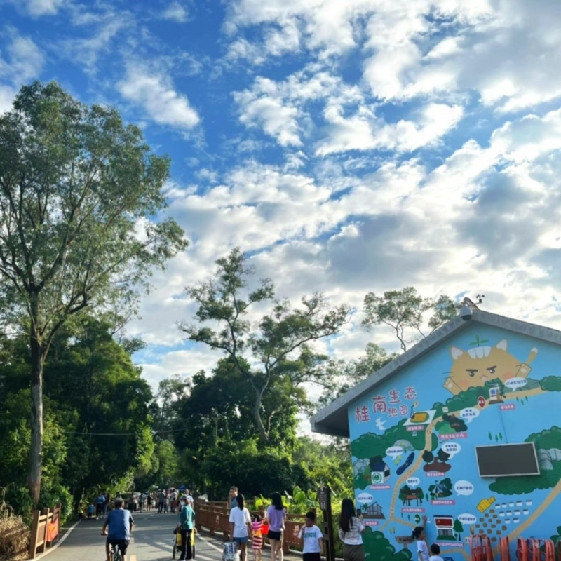 中山親子旅游2025｜1. 桂南村 從馬溪牌坊進(jìn)入桂南村，可以輕鬆瀏覽農(nóng)村風(fēng)光。（圖片來源：小紅書＠蛋卷）