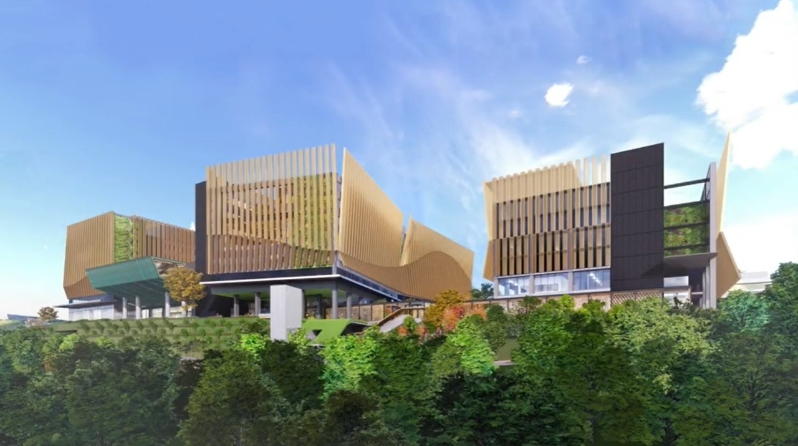 ▲中醫(yī)醫(yī)院概念圖(政府影片截圖)。