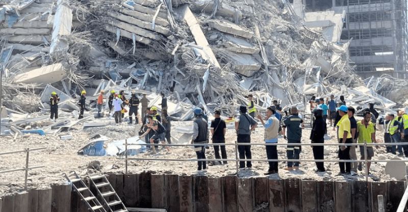 緬甸首都仰光災(zāi)情。 路透社