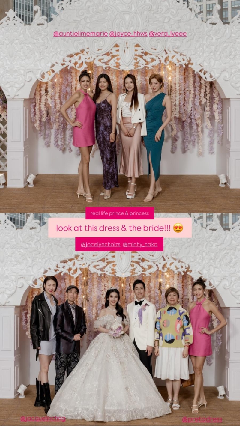 蔡頌思的婚禮似足童話故事的婚禮。