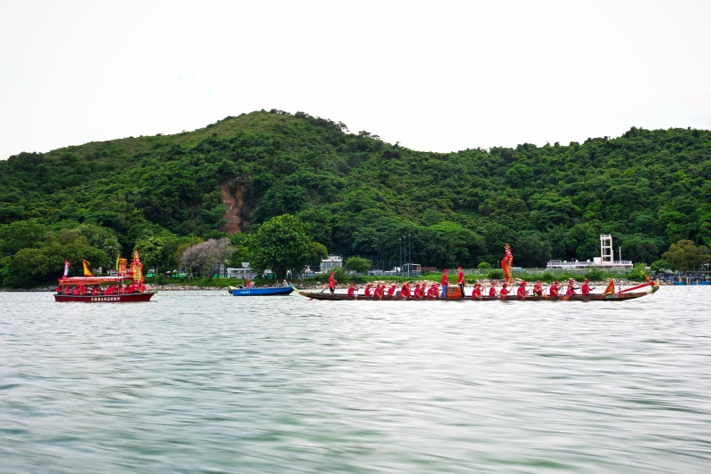 香港大澳舉辦龍舟游涌傳統(tǒng)活動。資料圖片